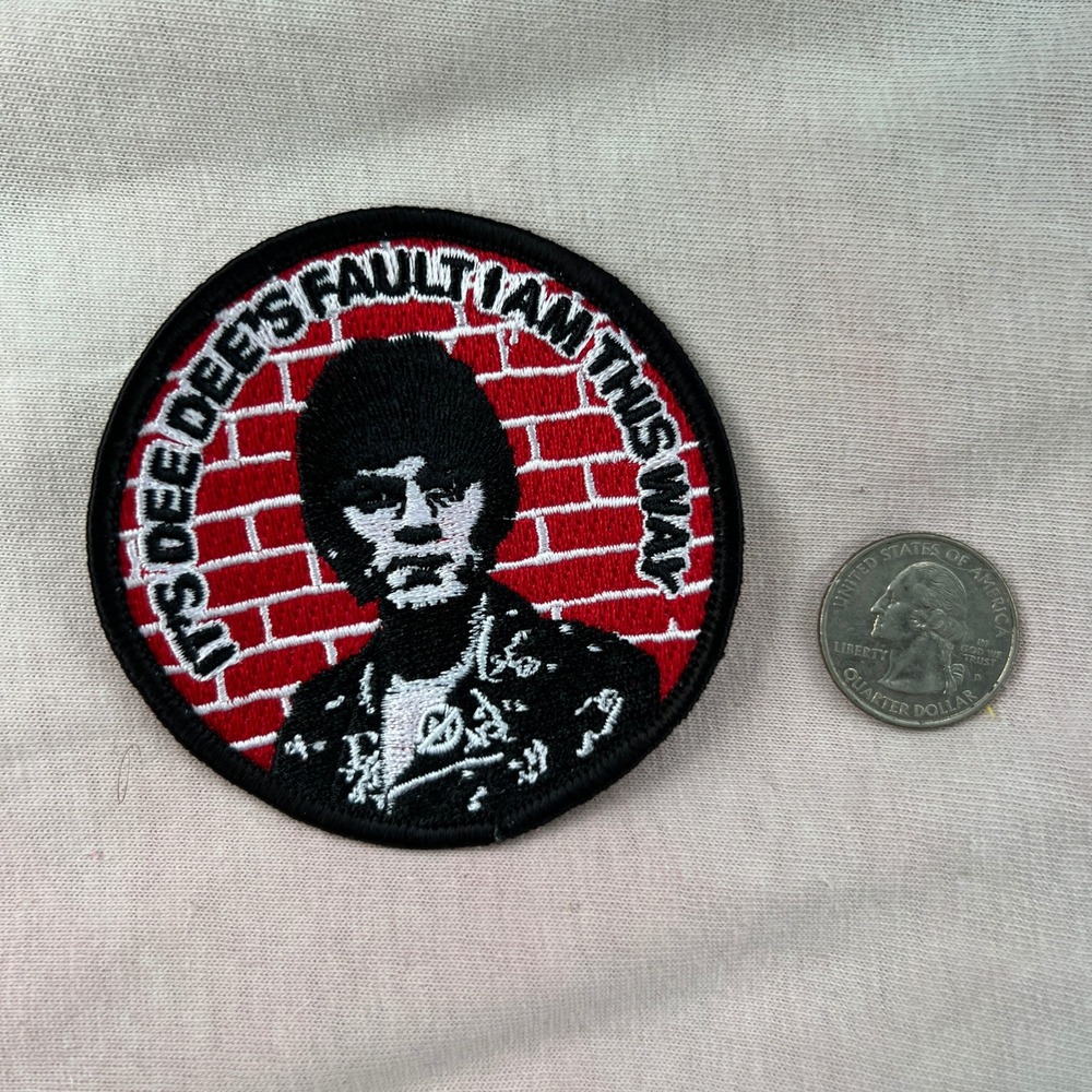 Goblinko DEE-DEE'S FAULT ‎ PATCH Game Fantasy Vest Jacket Sean Aaberg Red Bricks